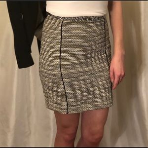 Black & White Pencil Skirt